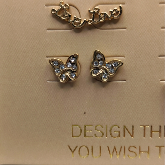 NIB RACHEL Rachel Roy Gold Ear Candy Cuff & Stud Earring Set.  Boxed Gift Set! - Picture 4 of 4